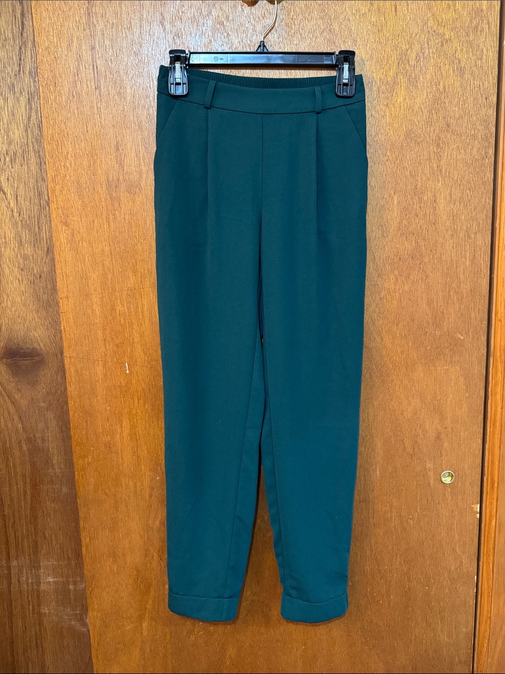 Dark Green Tailored Trousers